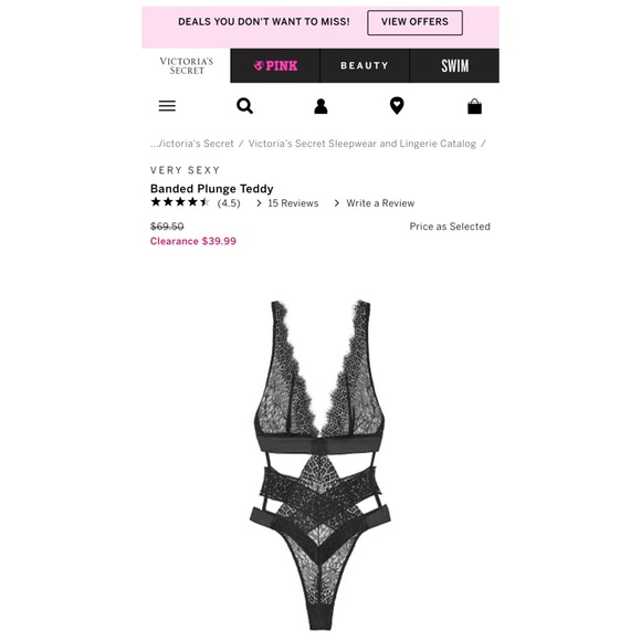 🖤Victoria’s Secret black lace teddy🖤 - Picture 10 of 10